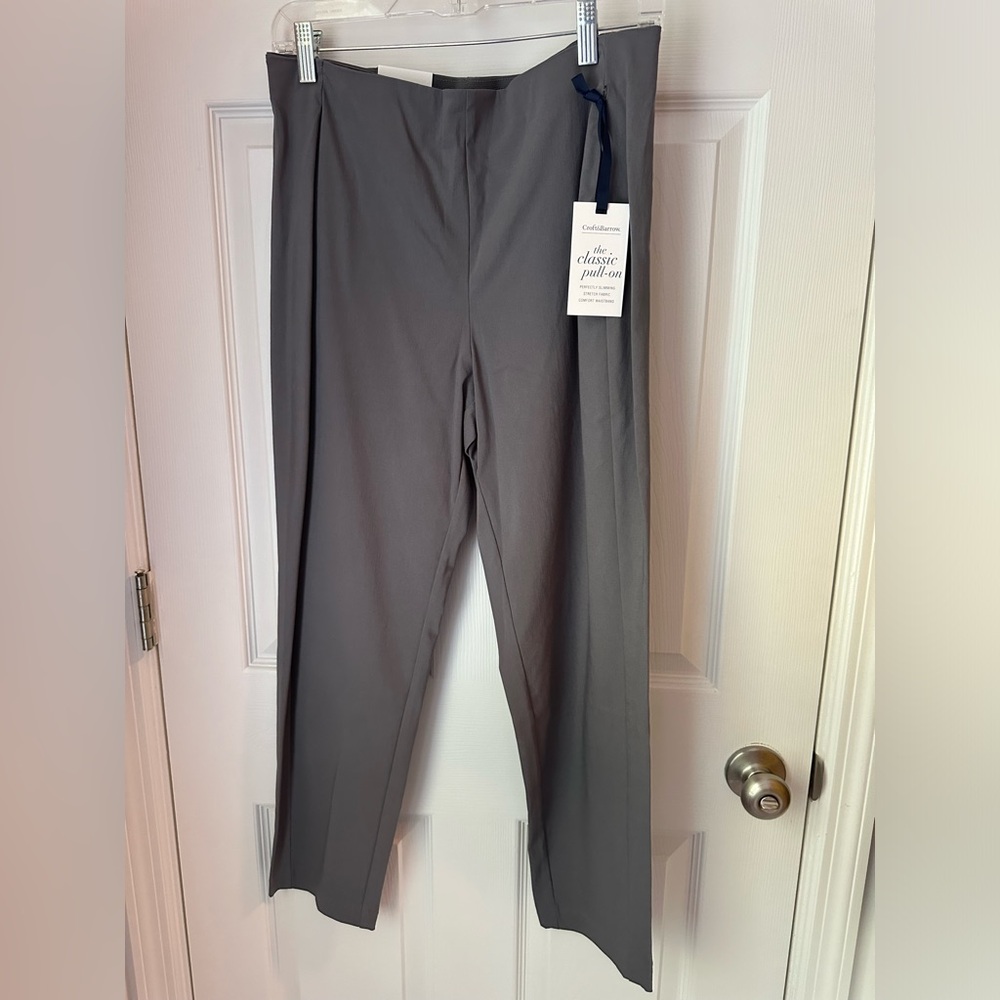 Croft & Barrow Ankle Pants Gray Size 10 Short
